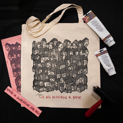 We All Deserve a Home Tote Bag